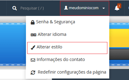 Alterar estilo.