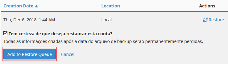 Confirme a solicitação.